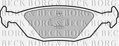 BORG & BECK bbp1252 -  Комплект тормозных колодок, дисковый тормоз